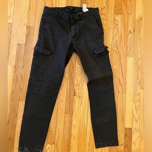 Banana Republic Cargo Pants Mens Actual 35x34 Black Athletic Tapered Fit